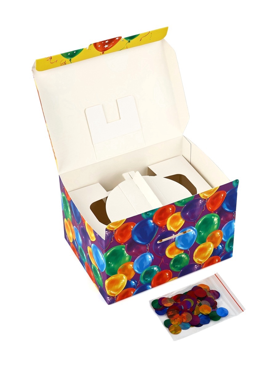 Подарочная упаковка Дарите Счастье бум-коробка сюрприз Поздравляю 20 х15 х12,5 см - фото 7