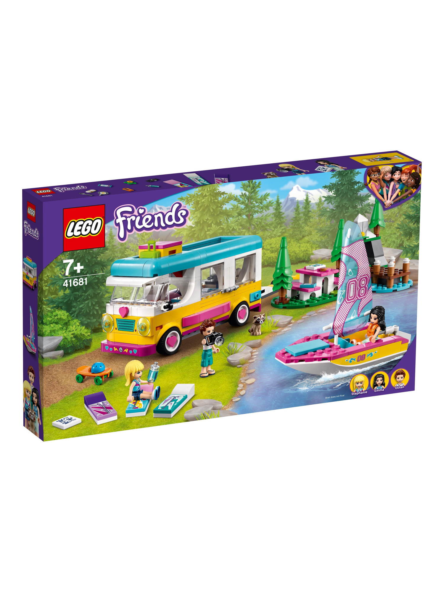 Конструктор LEGO Friends Дом на колесах и лодка 487 дет. - фото 1