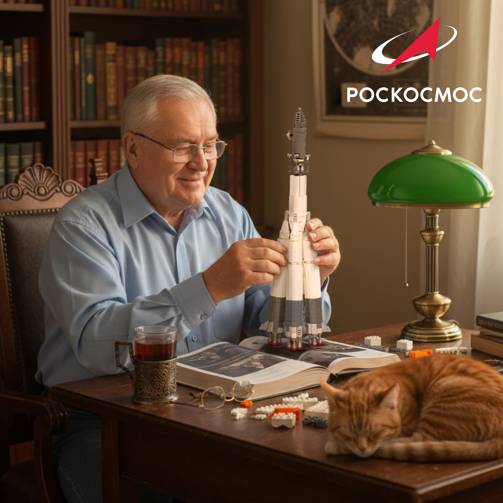 Конструктор Роскосмос Ракета-носитель Восток 785 дет. - фото 12