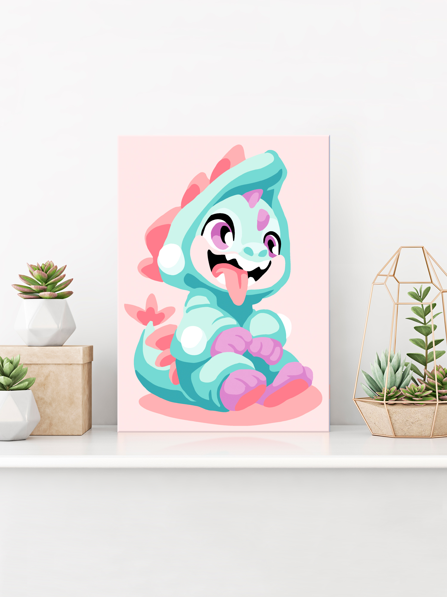 Картина по номерам Hobby Paint Веселый дракоша в ассортименте - фото 3
