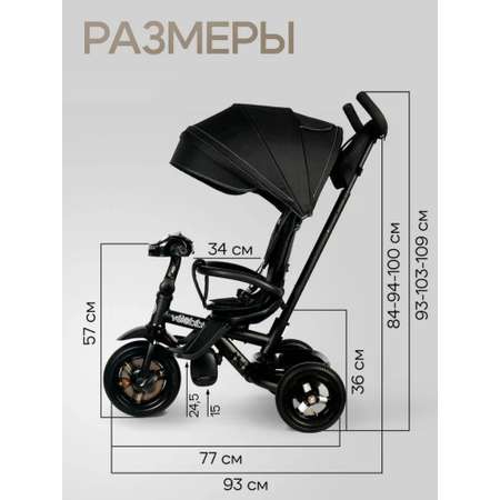 Трехколесный велосипед Velobibi 10 дюймов
