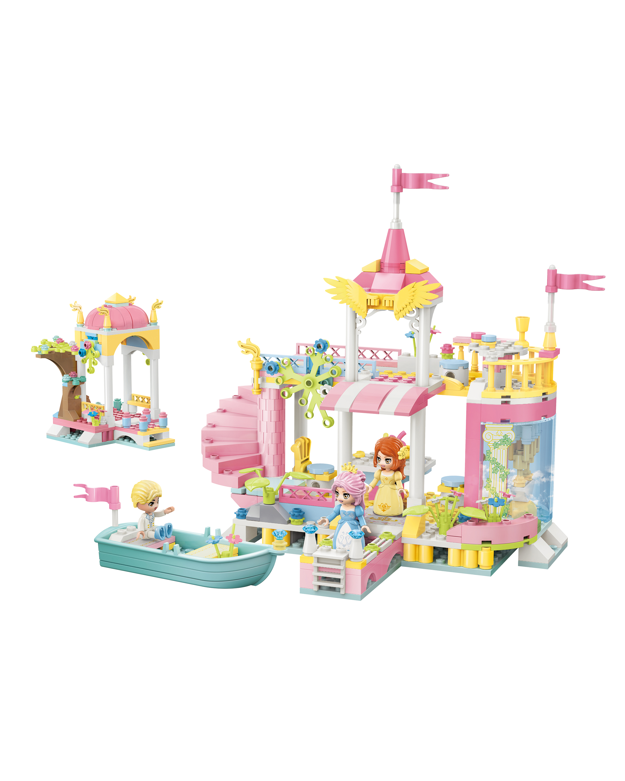 Конструктор QMAN Прогулка на лодке 221 дет. - фото 1