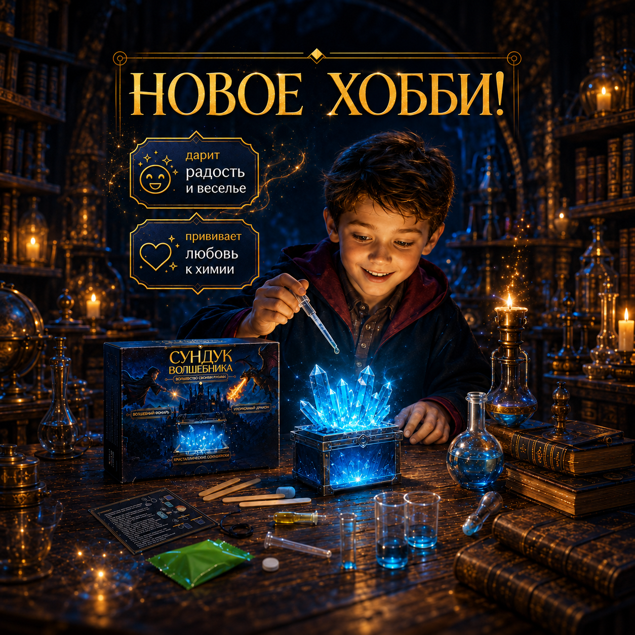 Набор для опытов WOW! HOW? Сундук волшебника - фото 3