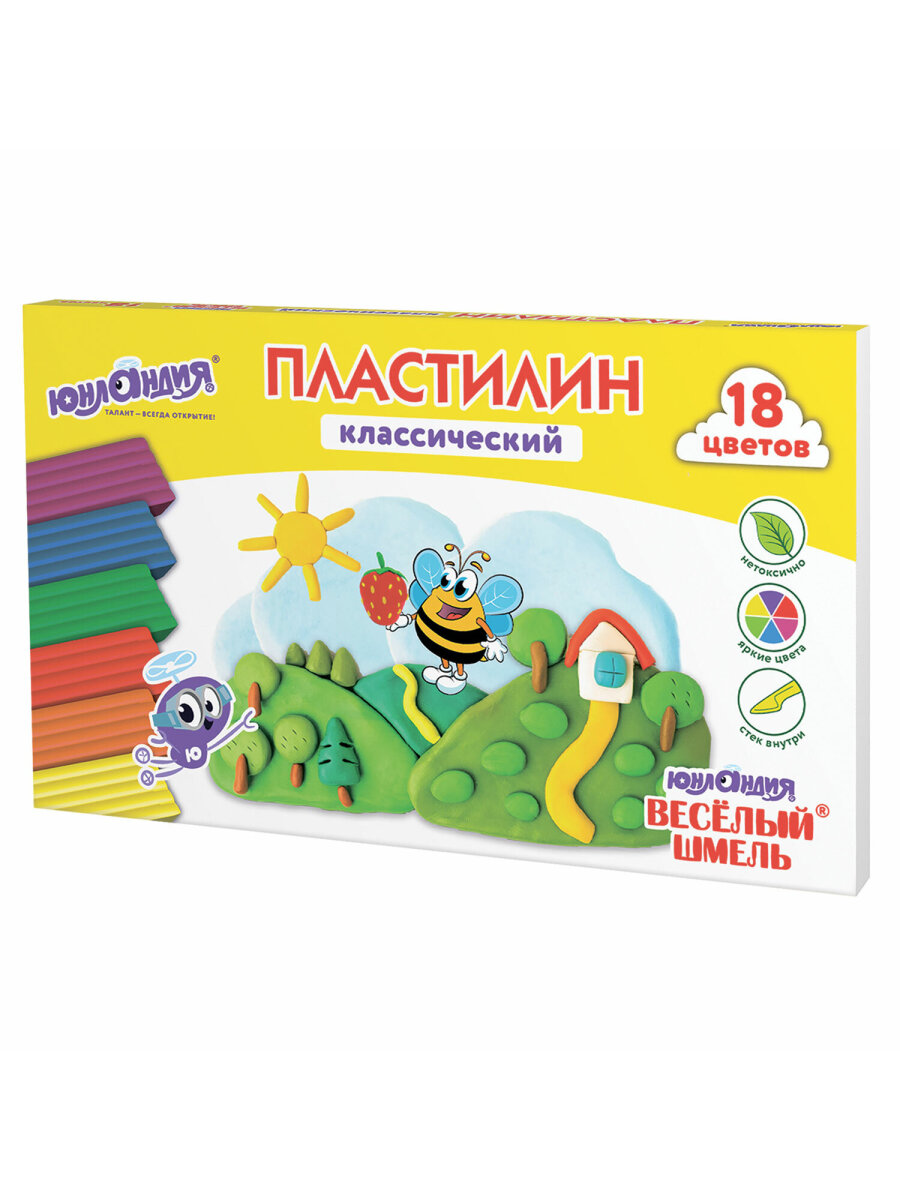 Пластилин Юнландия 18 цв. - фото 7