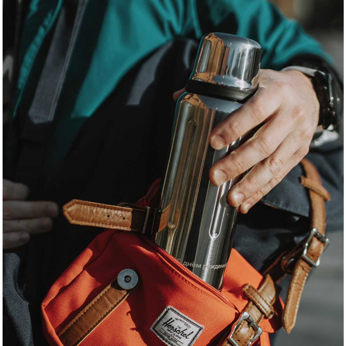 Термос 470 мл для напитков Bobber Flask зеркальный - фото 8