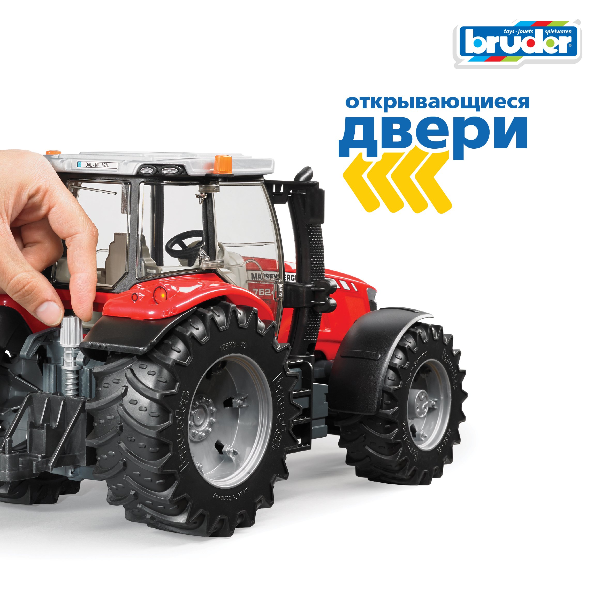 Трактор Bruder Massey Ferguson 1:16 03-046 - фото 6