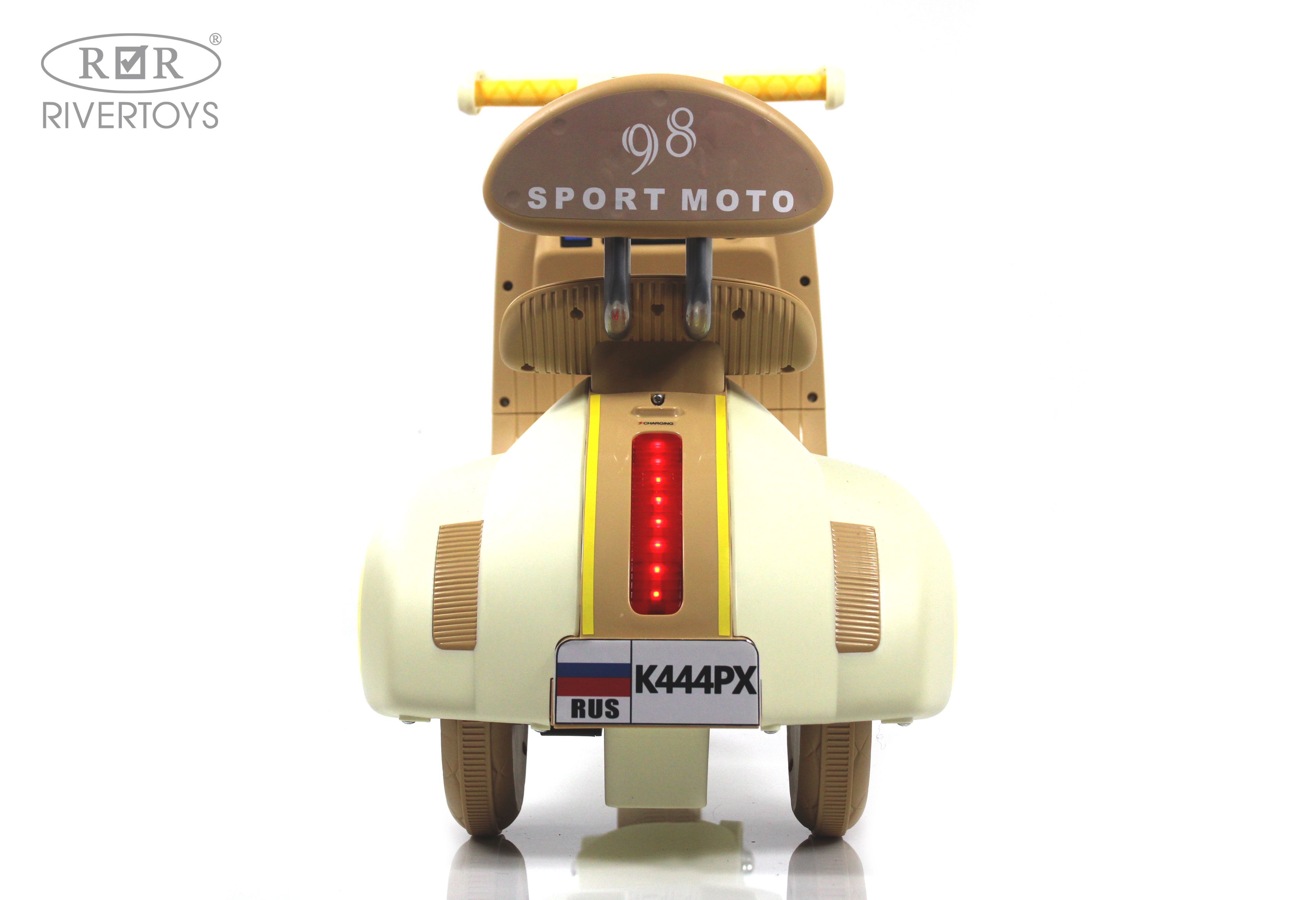 Электромобиль RIVERTOYS K444PX-BEIGE - фото 4