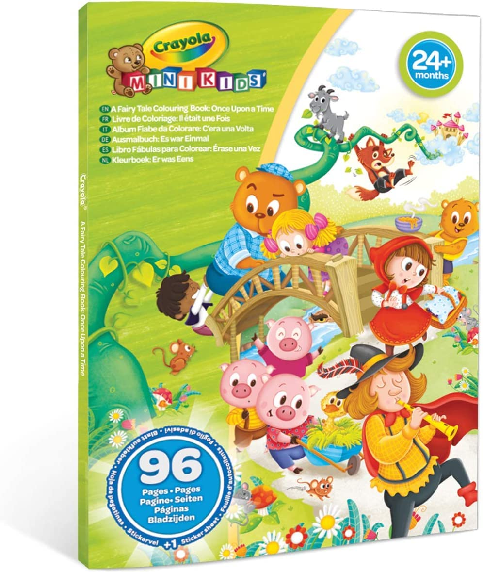 Большая раскраска со стикерами Crayola для малышей Сказки - фото 2