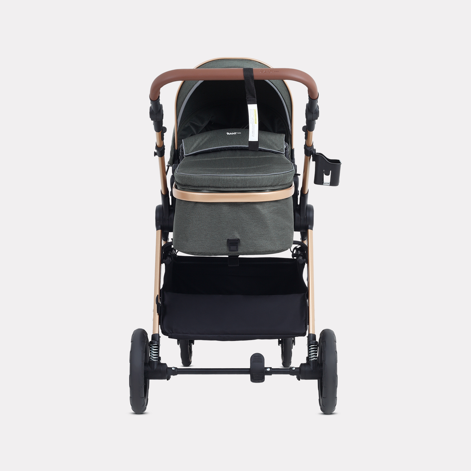 Коляска трансформер Rant Basic Roller Gold 2в1, olive зеленый - фото 5