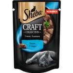 Корм для кошек Sheba Craft Collection тонкие ломтики с лососем в соусе 75г