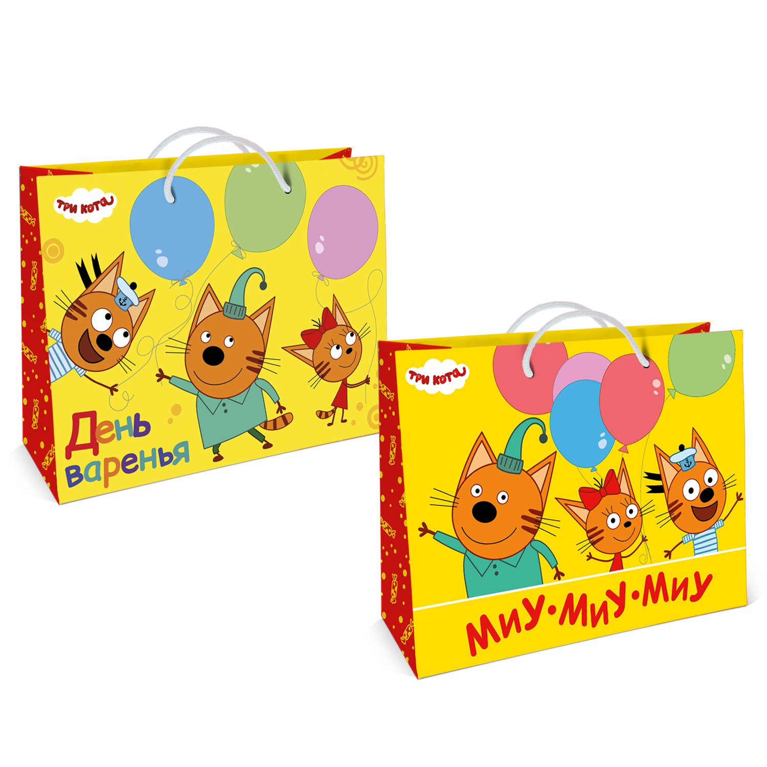 Пакет подарочный ND PLAY Три кота День Варенья 40*30см - фото 3