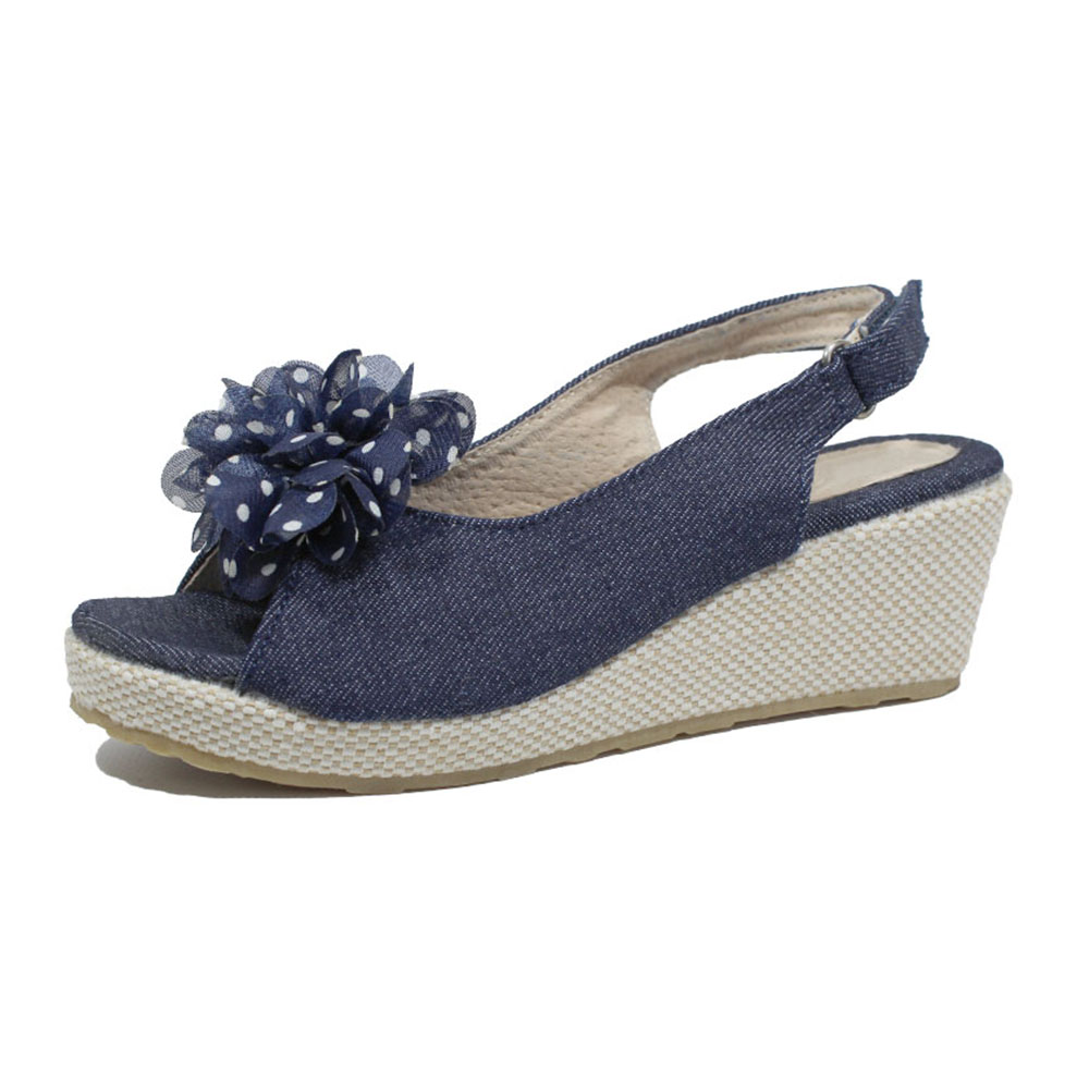 Босоножки Europen 557808/01-01K-СВ EUROPEN Сандалии для девочки,темно-синий - фото 1