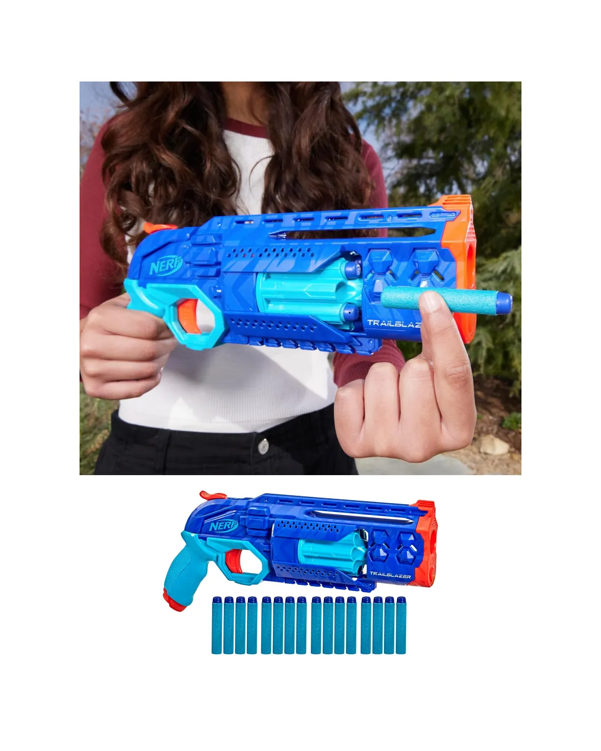 Бластер Nerf Elite Trailblazer wild edition - фото 7