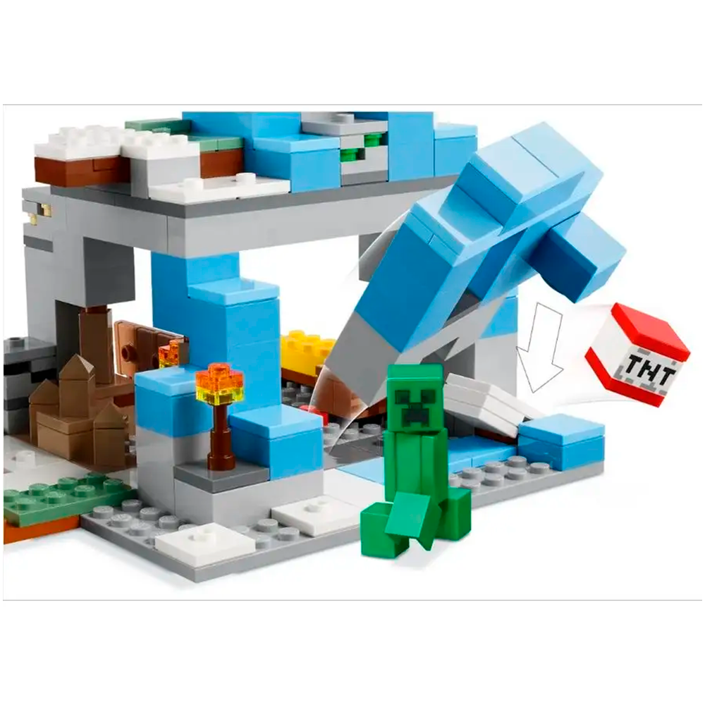 Конструктор LEGO Minecraft Ледяные вершины блочный - фото 7