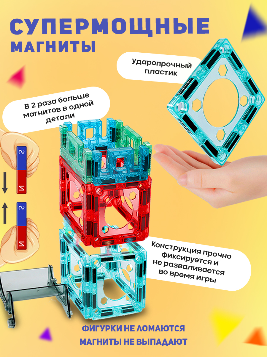Конструктор ТЕХНО магнитный - фото 3