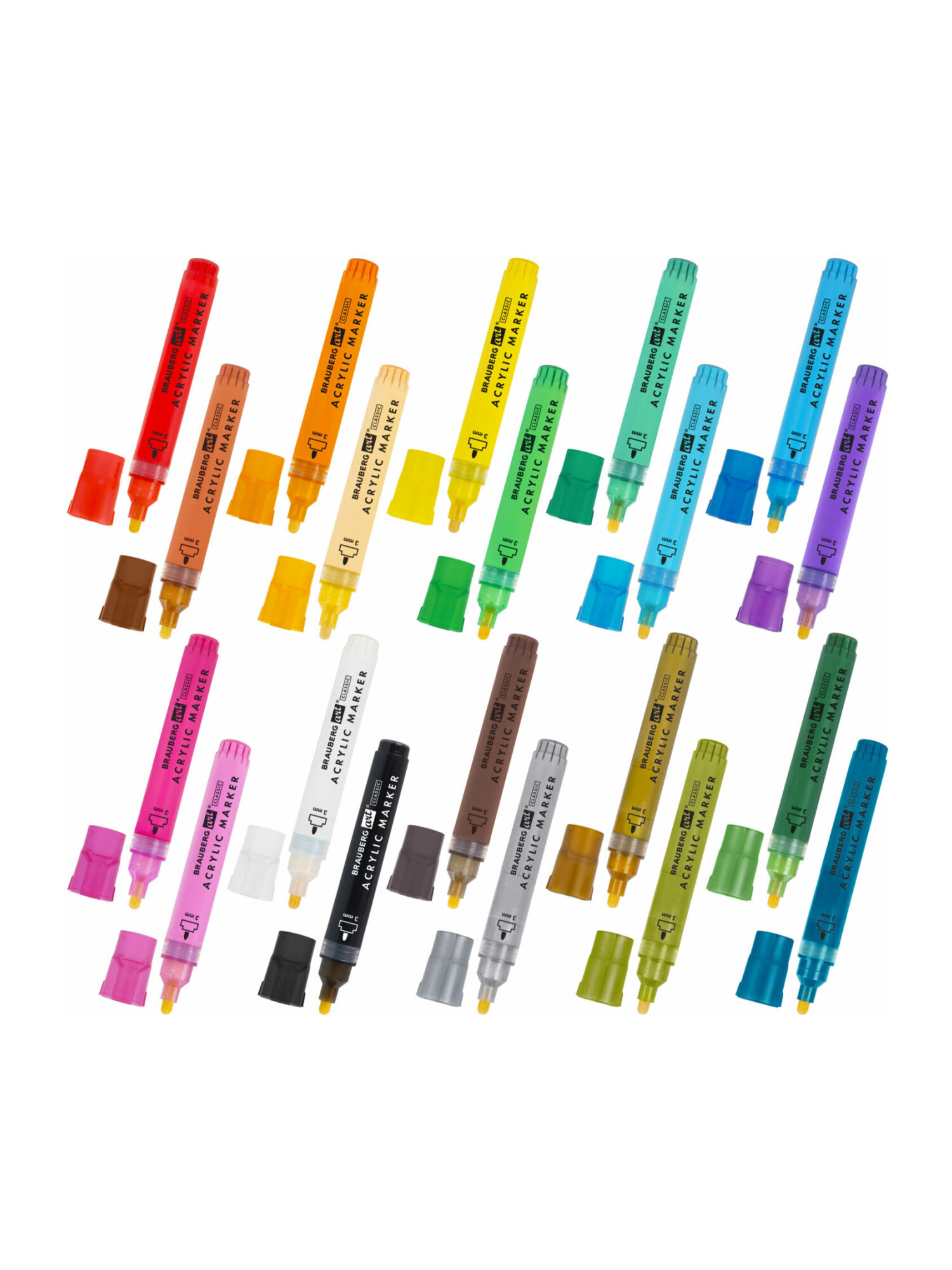 Скетчмаркеры Brauberg 20 шт. - фото 9