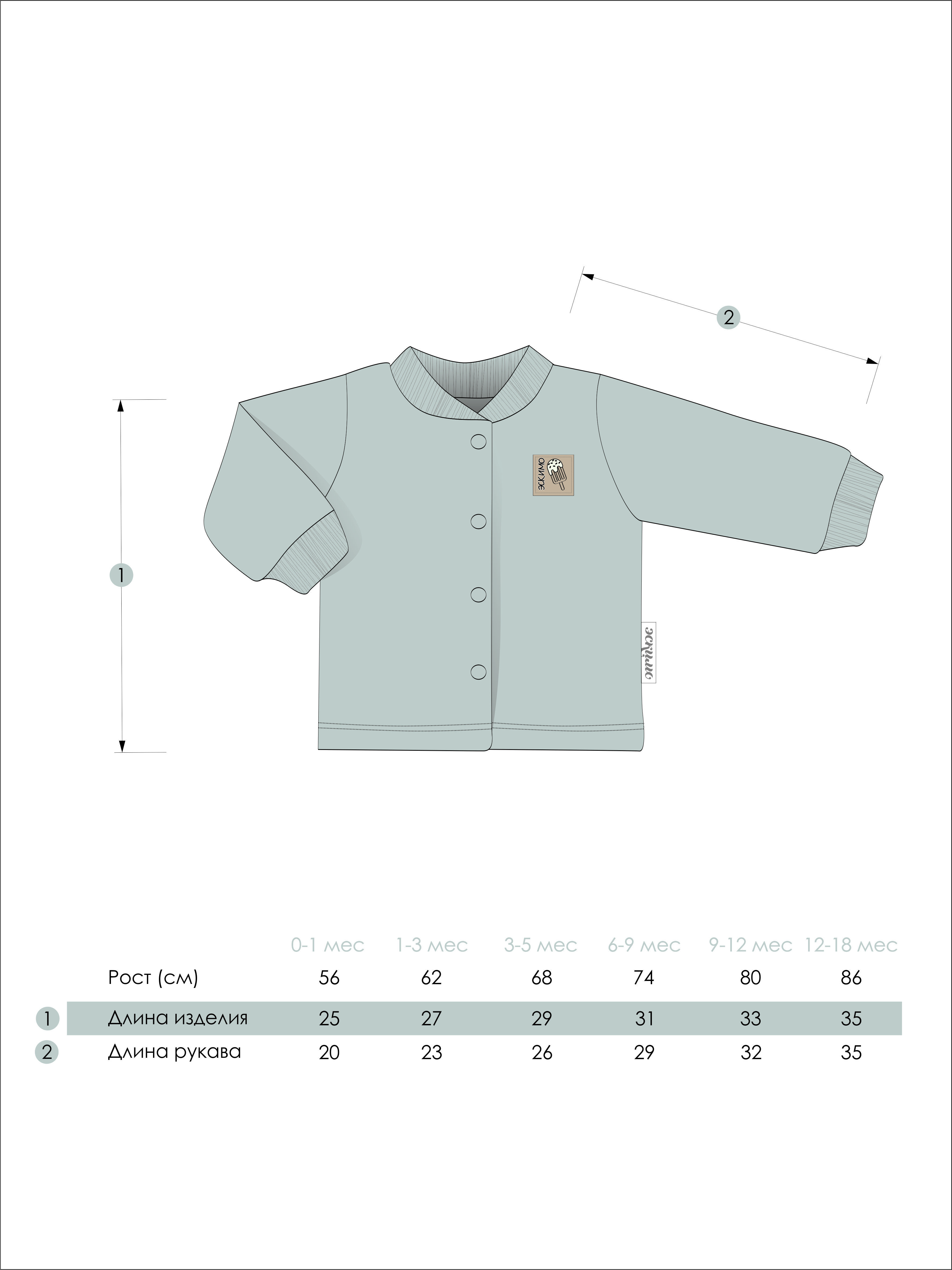 Кофточка 2 шт Эскимо 68-201 - фото 4
