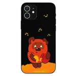 Силиконовый чехол Mcover для смартфона Apple iPhone 12 Pro Союзмультфильм Медвежонок и мед