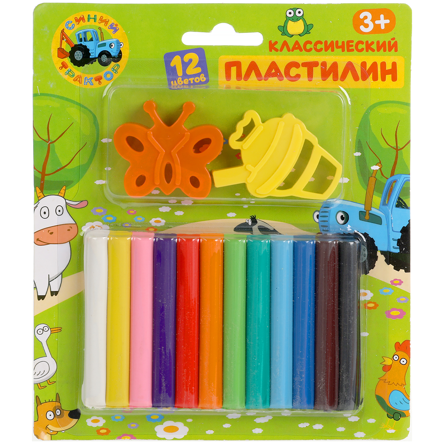 Пластилин МультиАРТ 12 цв. - фото 1