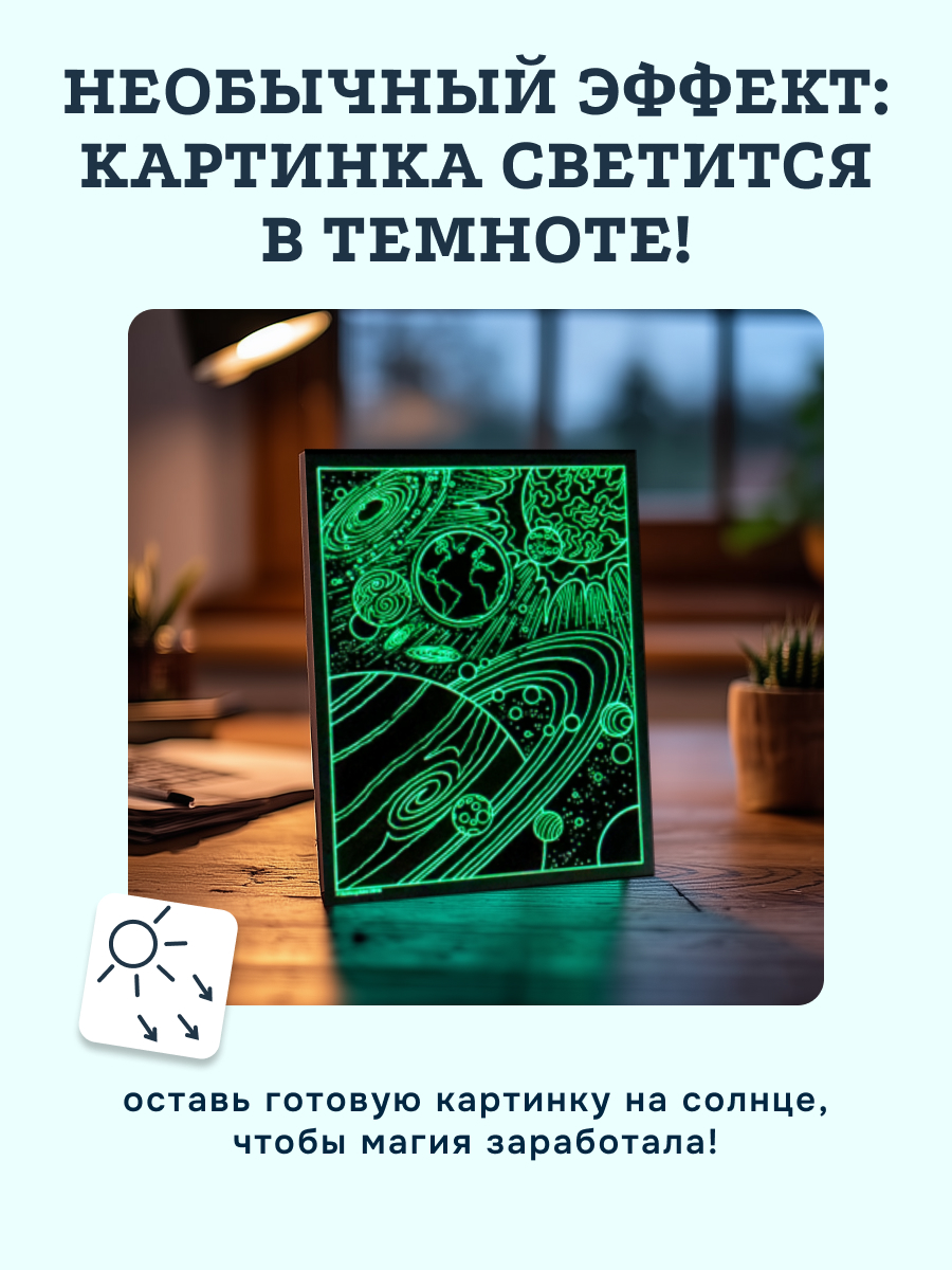 Набор для рисования SentoSphere Космос акварель - фото 5