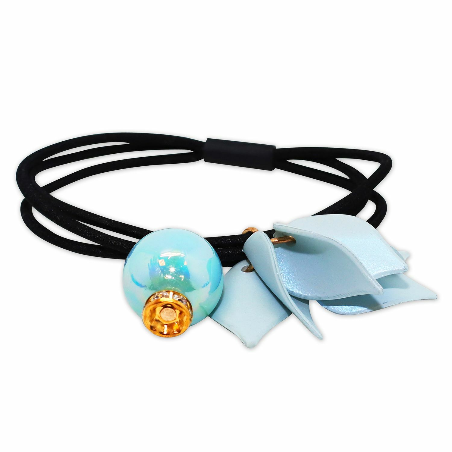 Резинка B and H Жемчужные шарики и цветок 2 шт. - фото 4