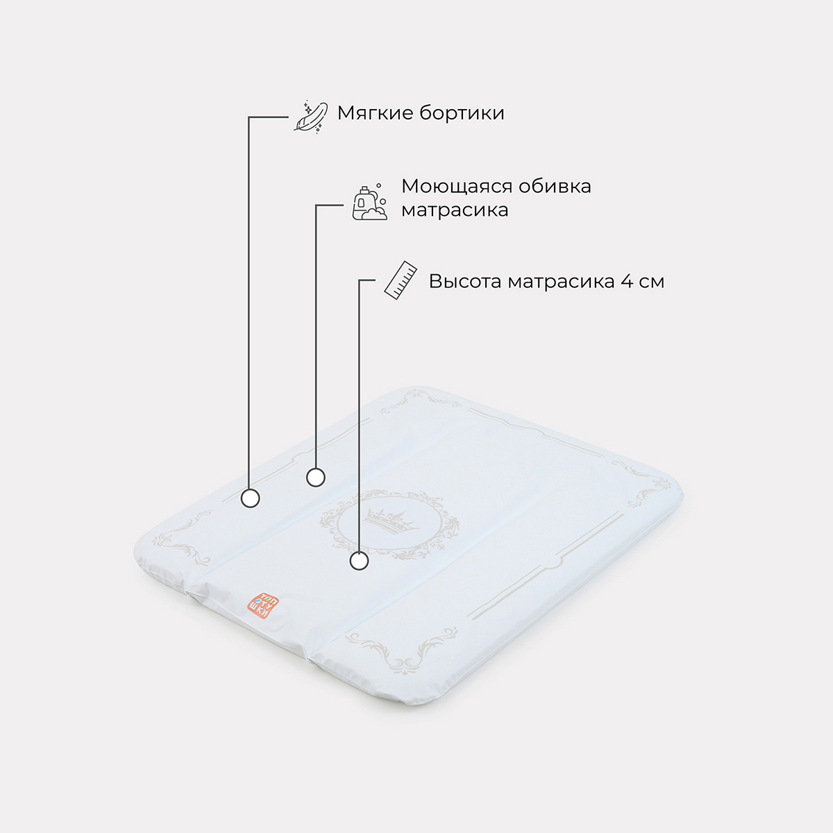 Матрас для пеленания Топотушки Версаль - фото 1