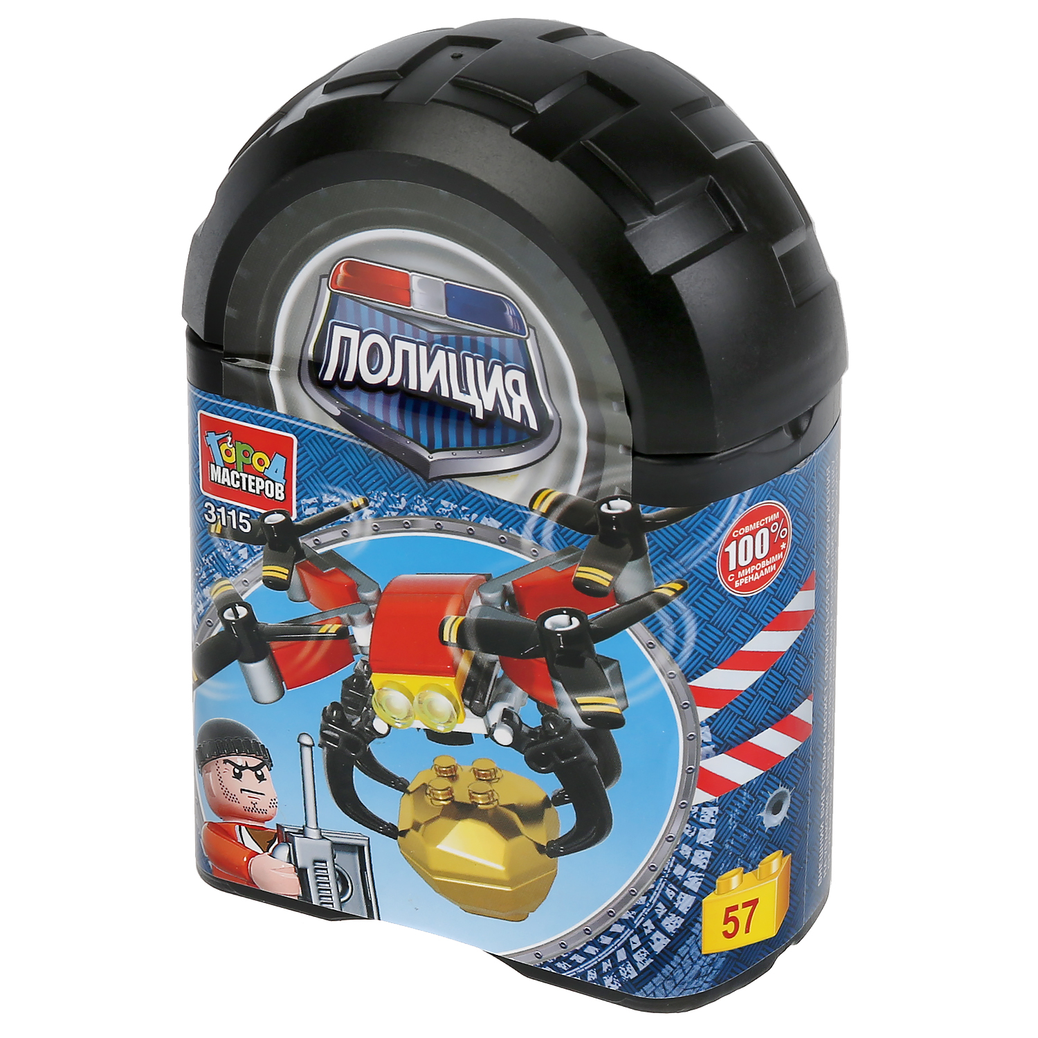 Конструктор Город мастеров Бандит с квадрокоптером - фото 2