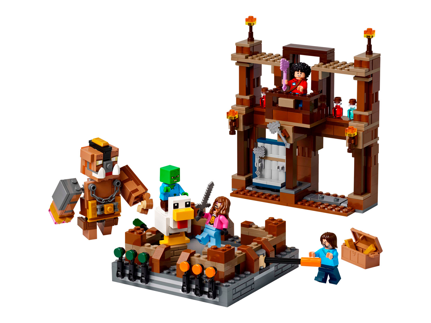 Конструктор LEGO Minecraft Movie Бойцовский ринг 491 дет. - фото 4