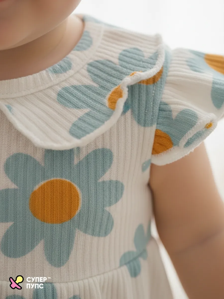 Боди-платье Супер Пупс бд/платье/2крыл/ромашка - фото 14