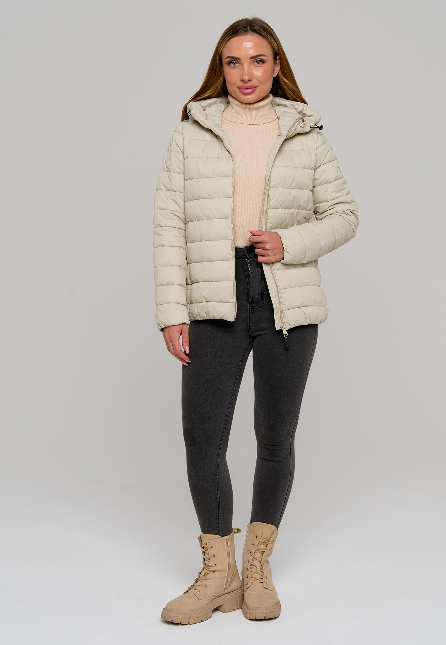 Куртка Stylish AMADEO AJ-8507-бежевый - фото 8