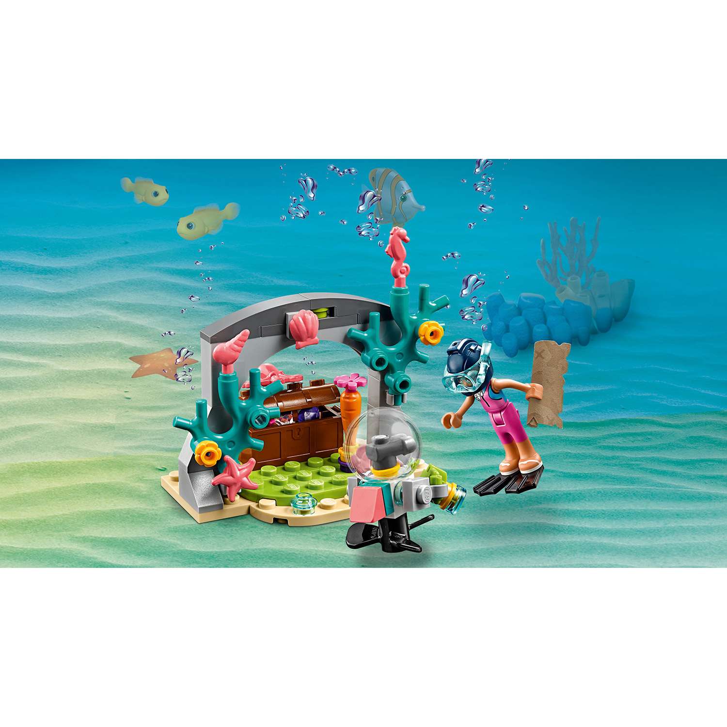 Конструктор LEGO Friends Катер спасательных операций блочный - фото 9