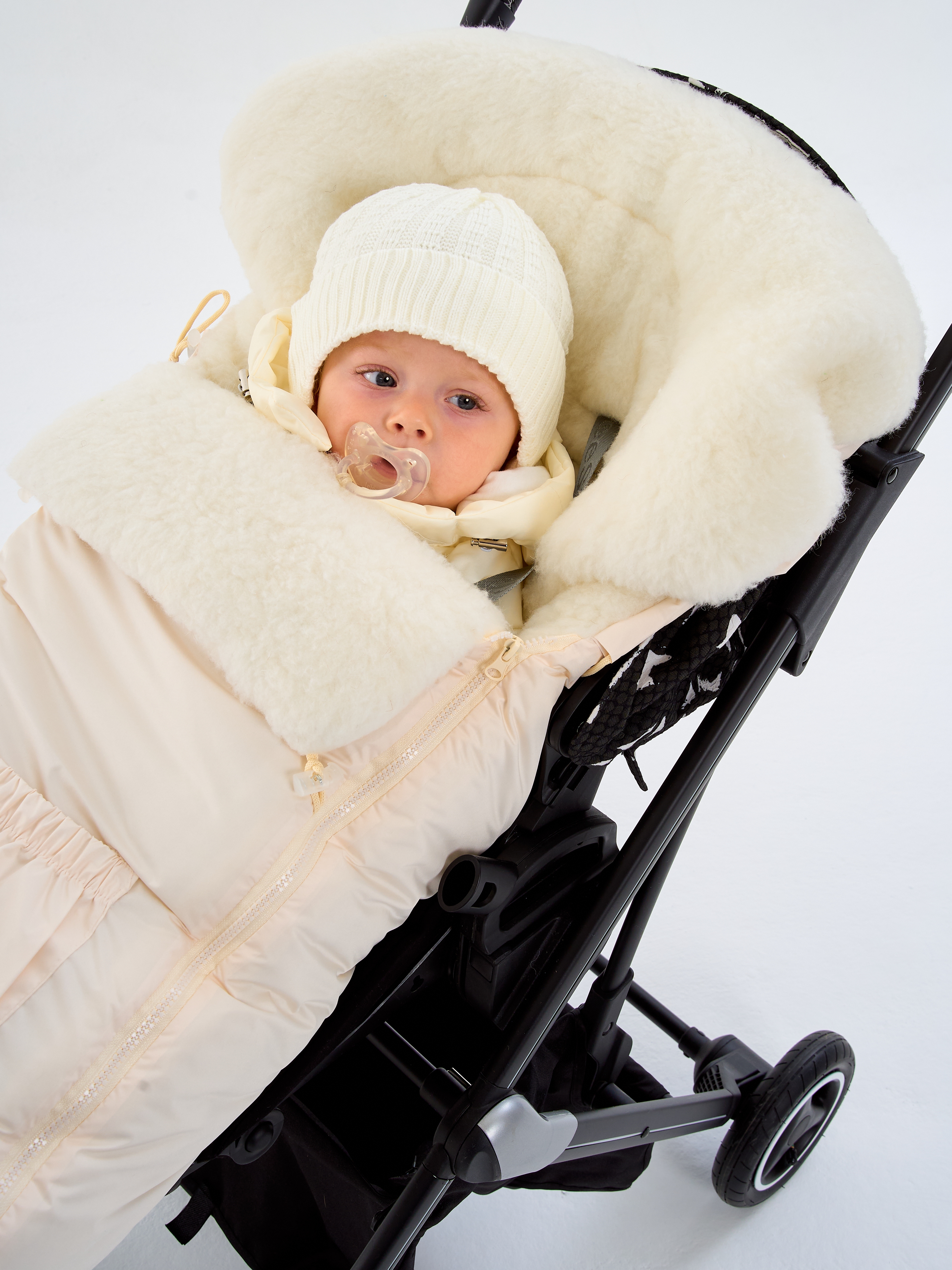 Конверт в коляску Осьминожка Трансформер бежевый - фото 7