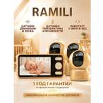 Видеоняня Ramili с тремя поворотными камерами