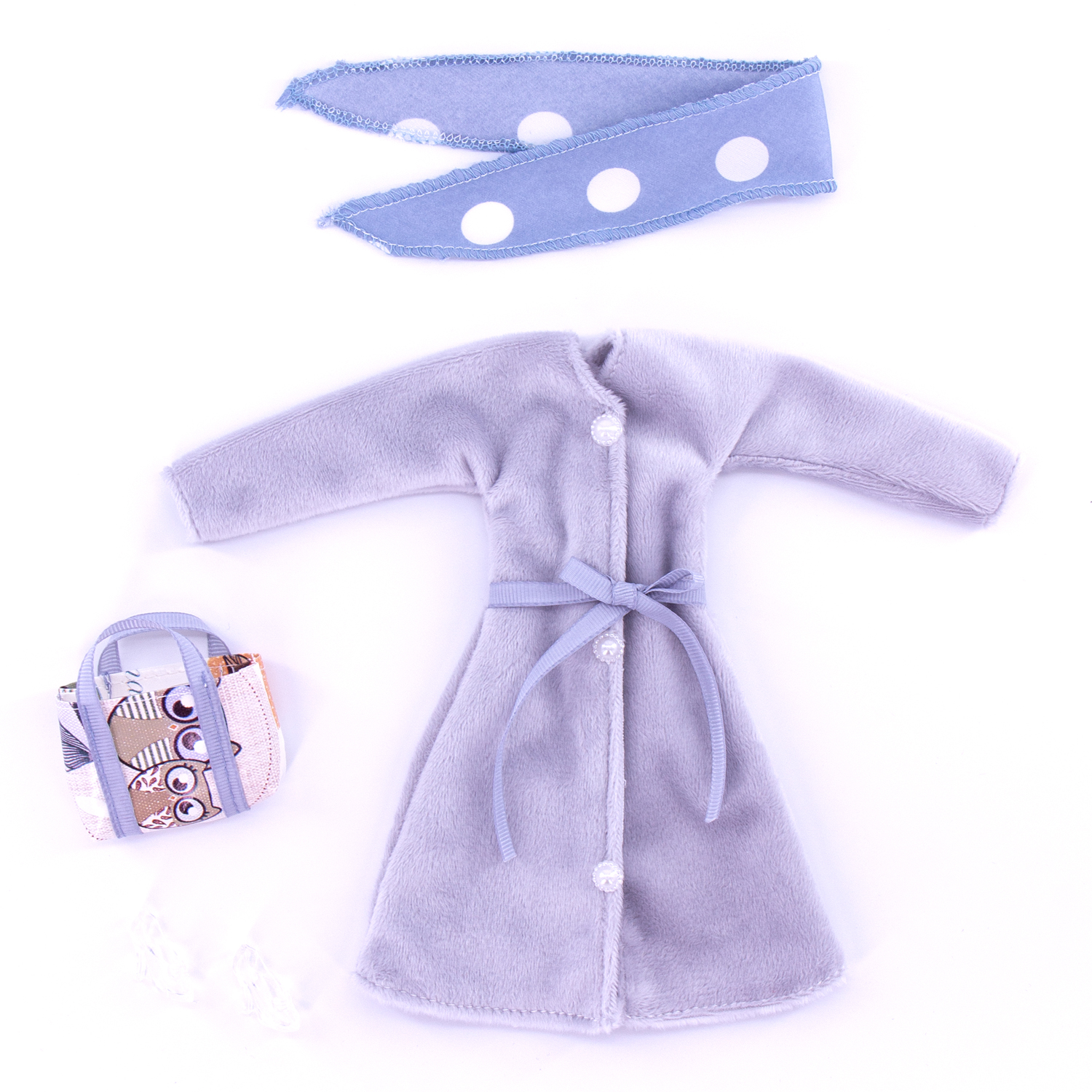 Одежда для кукол Модница 1906серый - фото 9