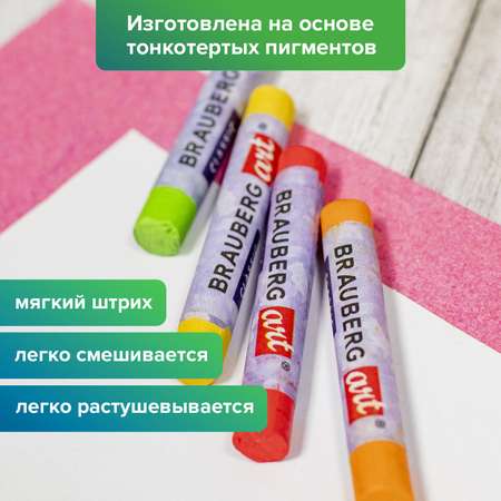 Пастель художественная сухая Brauberg 36 шт.