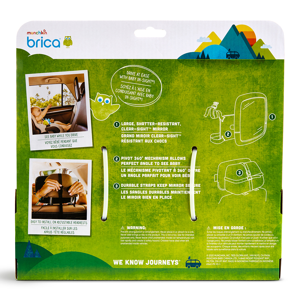 Зеркало контроля за ребенком Munchkin в автомобиле Munchkin 360 Baby In Sight - фото 11