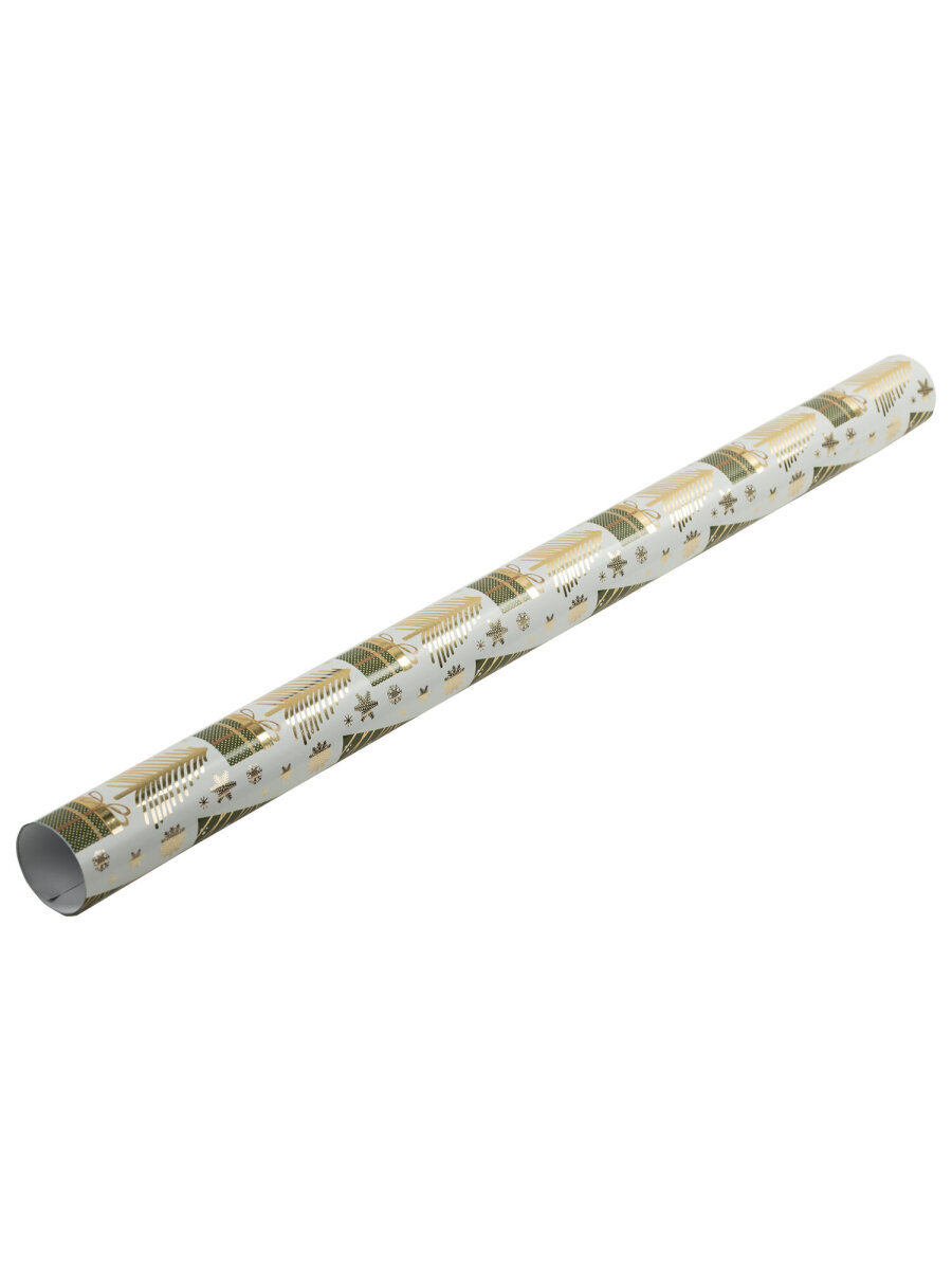 Упаковочная бумага Золотая сказка для новогодних подарков с эффектами 3 шт 70х100 см NY Pattern - фото 8