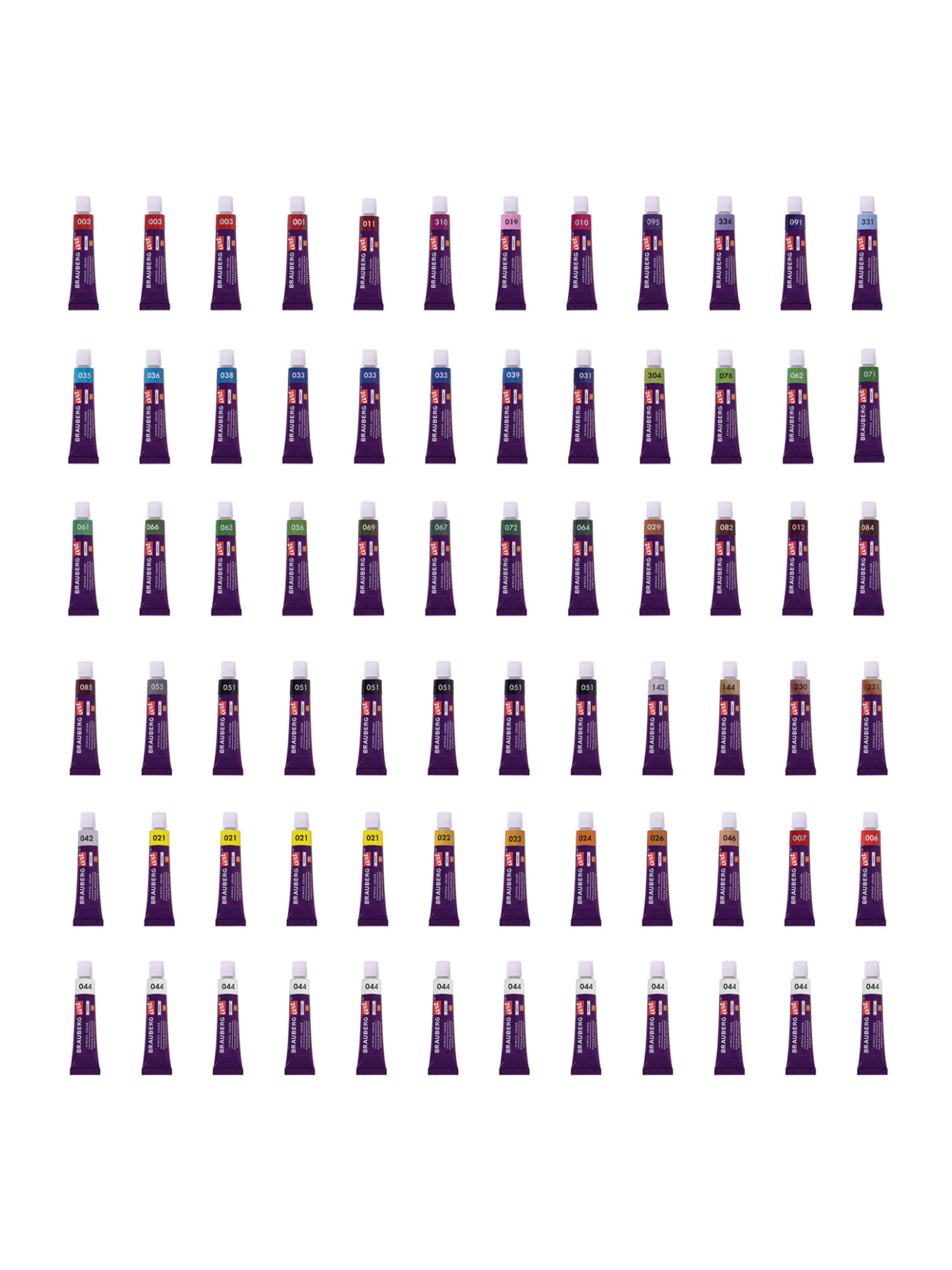 Краски акриловые Brauberg 72 цв. - фото 15