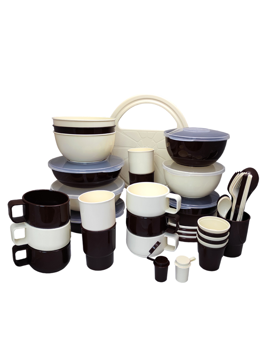 Набор посуды Solaris На 6 персон Расширенный ванильно-шоколадный S1620 - фото 18