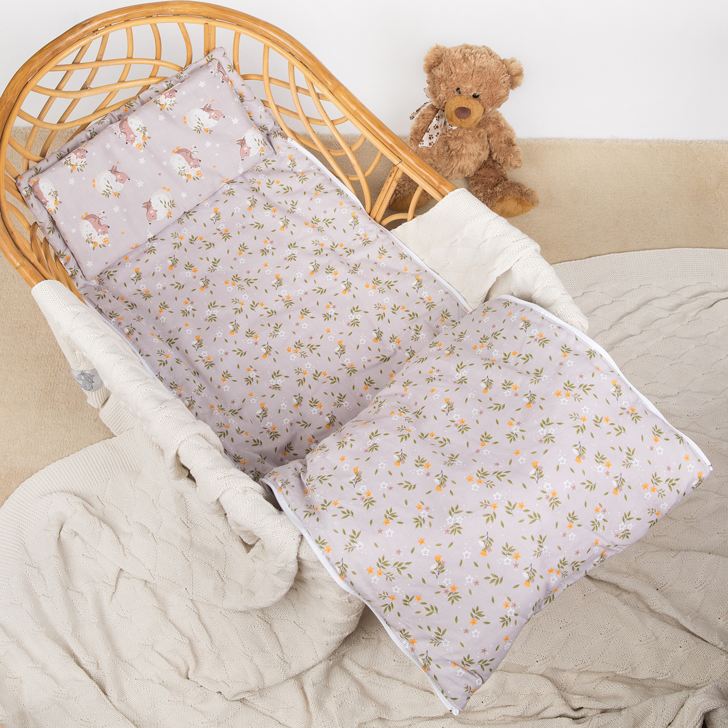 Спальный мешок Чудо-чадо «Сплюшик» ежики - фото 7