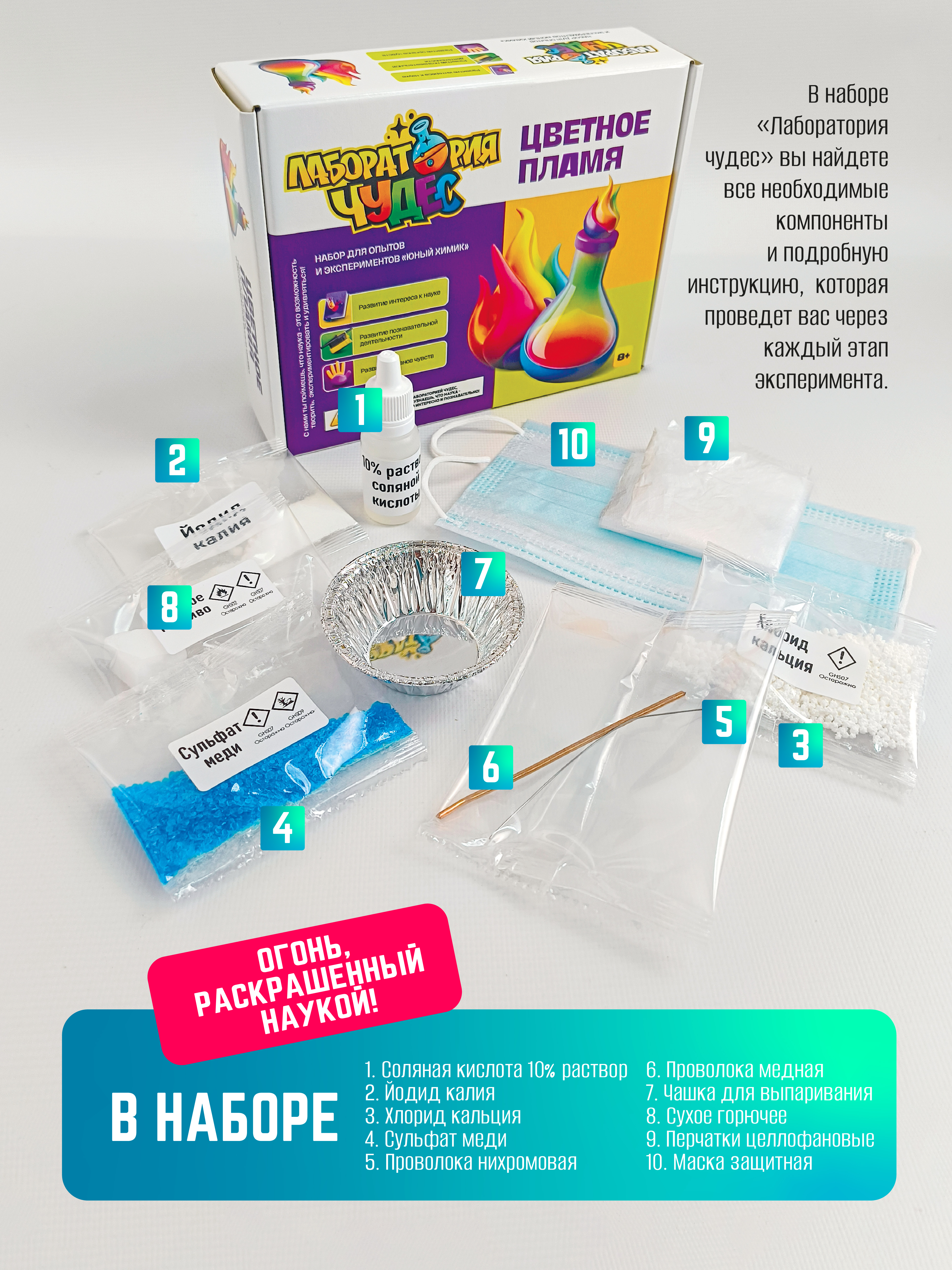 Набор для опытов ВИСМА Опыт с огнем - фото 4