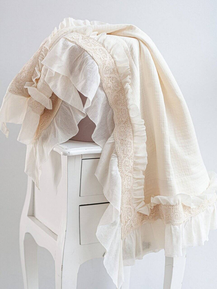 Плед НаследникЪ Выжанова плед на выписку 95 x 95 см хлопок - фото 7