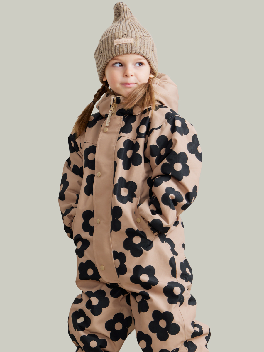 Комбинезон Happy Baby 89077_beige-black - фото 1