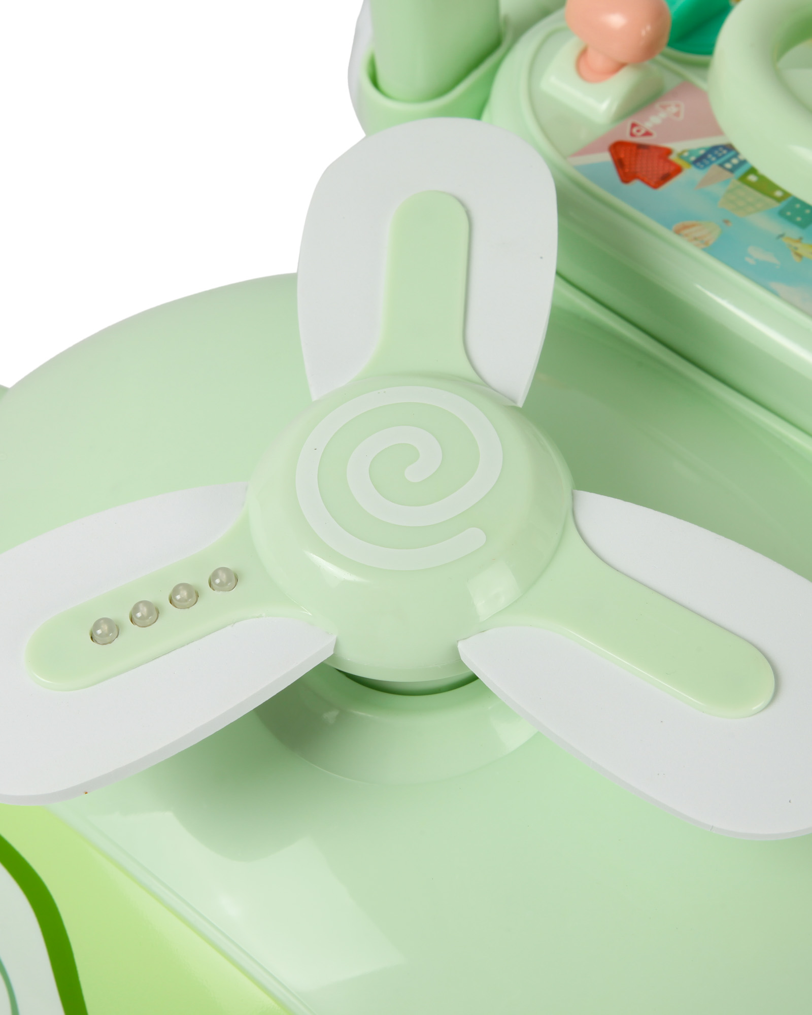 Каталка BabyGo вертолет зеленый - фото 8