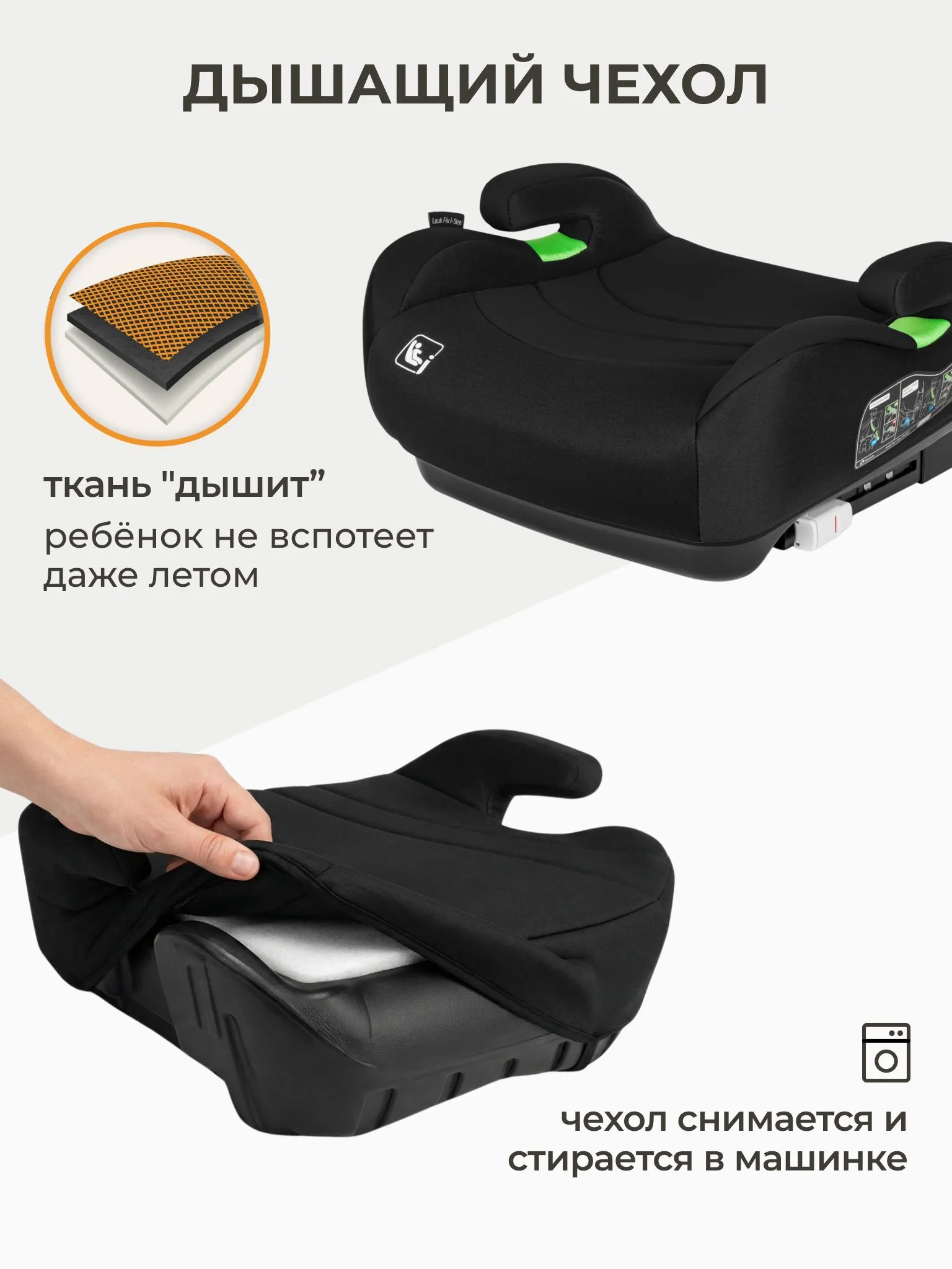 Автокресло Lionelo Isofix 3 (22-36 кг) черный - фото 5