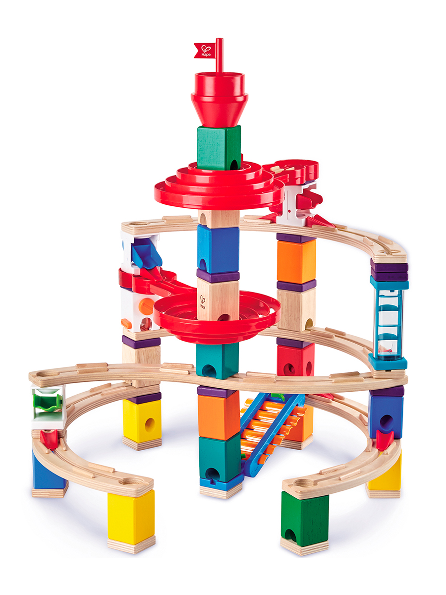 Конструктор Hape Супер спираль деревянный 129 дет. - фото 6