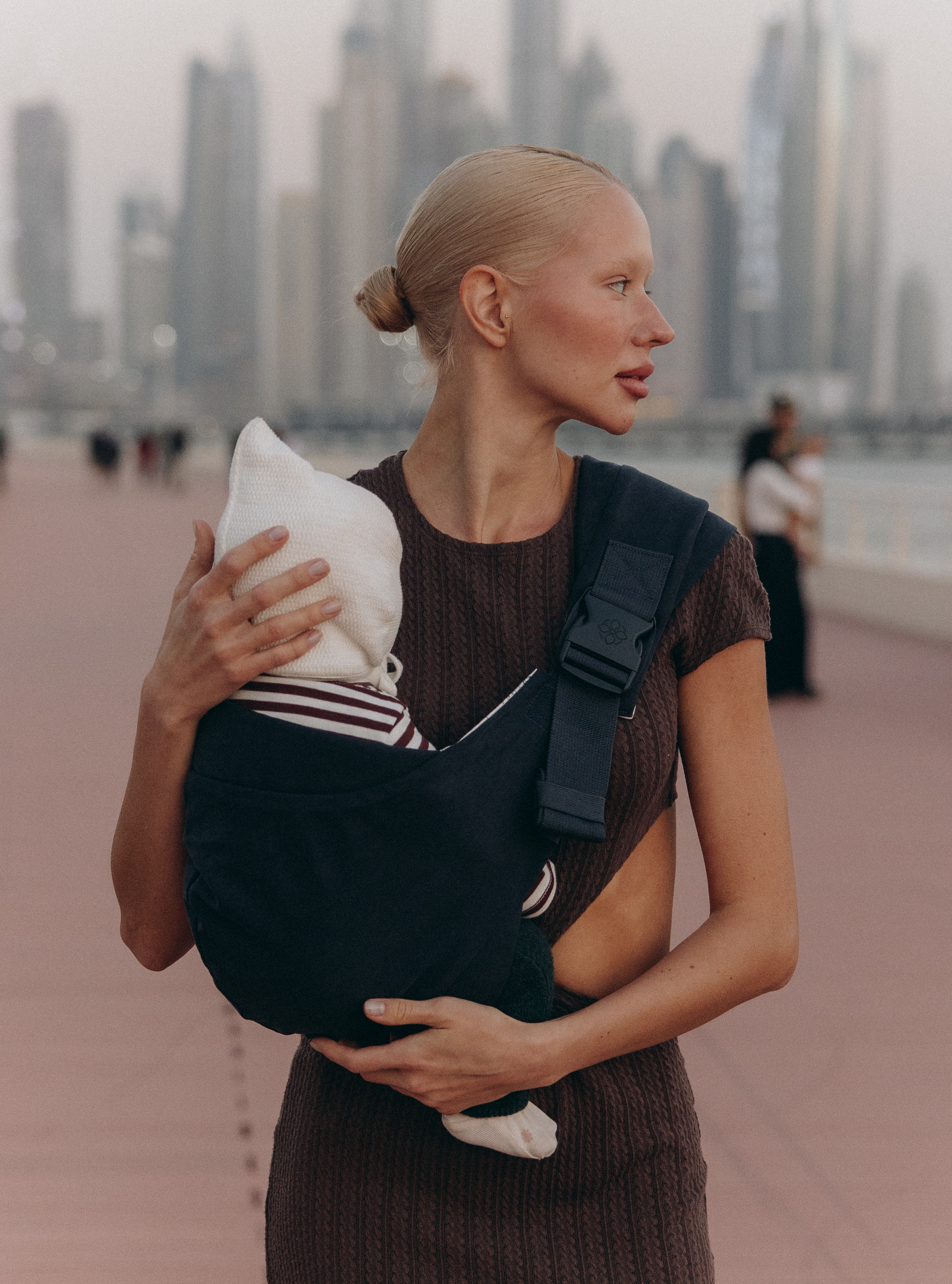 Переноска для новорожденных Timikbaby слинг синий - фото 1