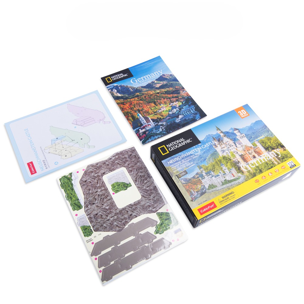 Пазл CubicFun Нойшванштайн 121 дет 3D - фото 10