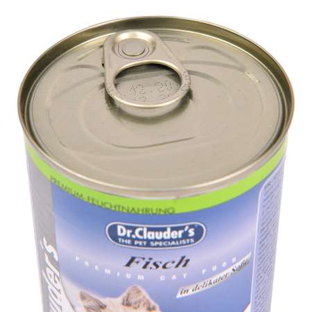 Корм влажный для кошек Dr.Clauders 415г с лососем консервированный