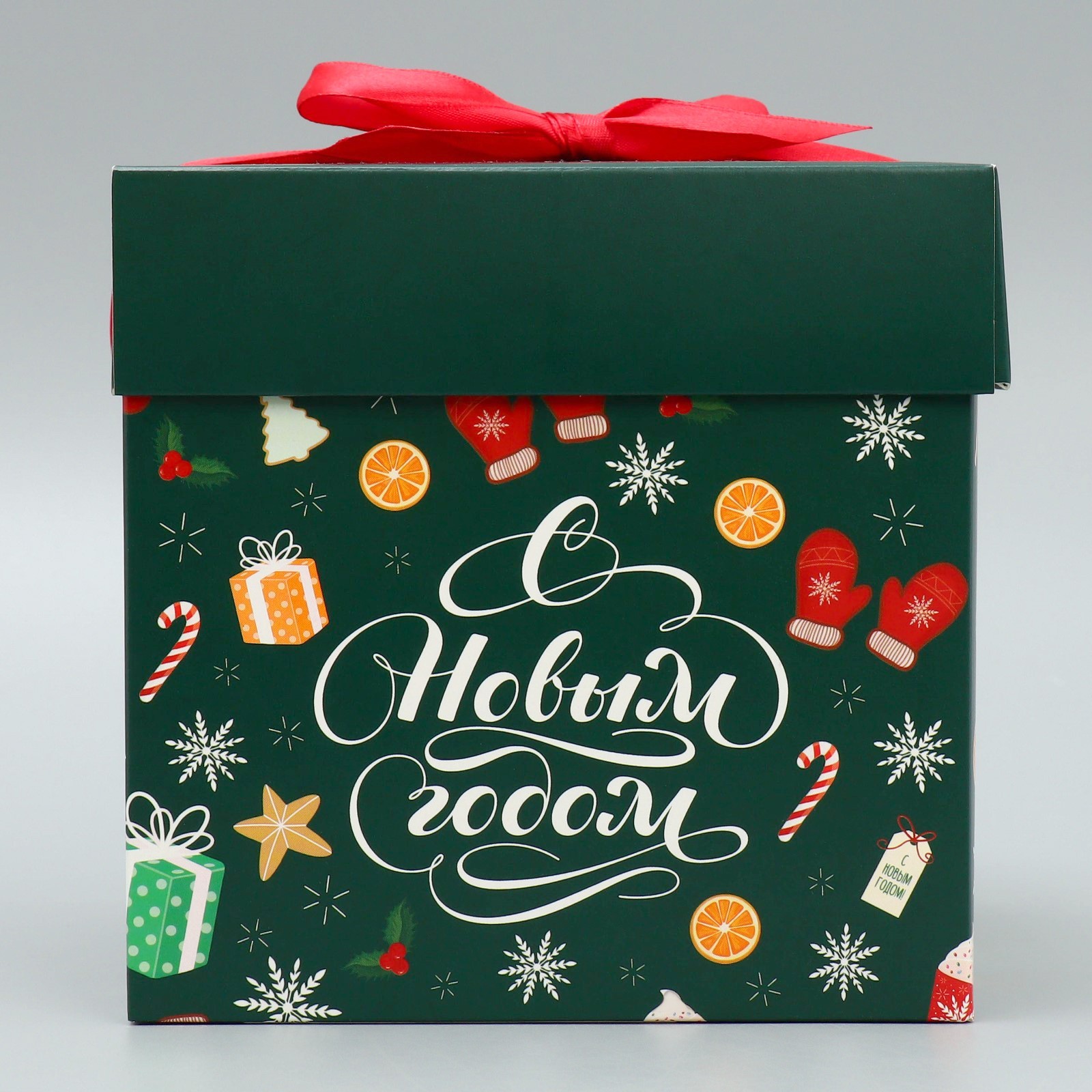 Коробка складная Дарите Счастье "Новогодние сладости", 15 х 15 х 15 см - фото 4